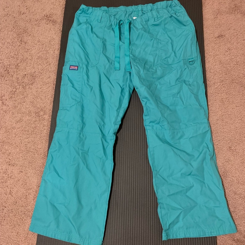 Teal Cherokee scrub pants